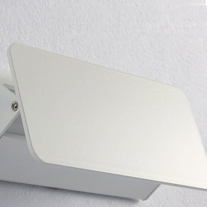 Wandleuchte LED für Innen | Rechteckig aus Weißem Metall | Warmweiß oder Weißes Licht | 16–46 cm