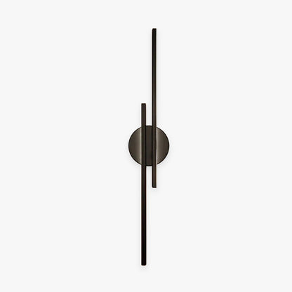 Vägglampa Linjär LED | Dubbel Linje i Svart eller Vit | Varmvit, Vit eller Dimbar | 55–71 cm