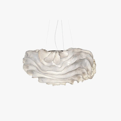 Pendellampa Molnformad | Skulptural Design i Rostfritt Stål | Varmvitt LED-ljus | 40–80 cm