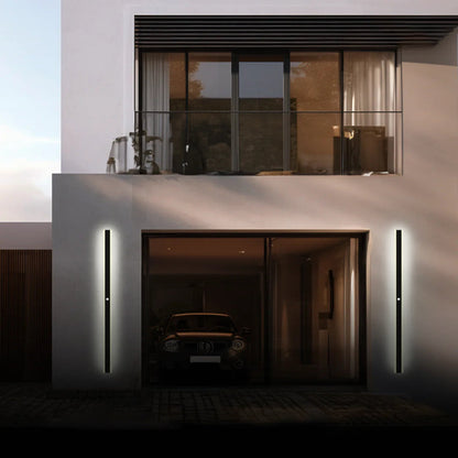 Außenwandleuchte Linear LED | IP65 aus Metall und Acryl | Mit oder Ohne Sensor | 30–200 cm