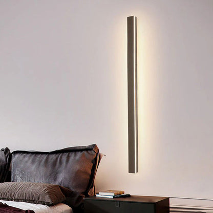 Außenwandleuchte LED Linear | Metall und Acryl in Schwarz oder Zementgrau | IP65 | 30–200 cm mit oder ohne Sensor