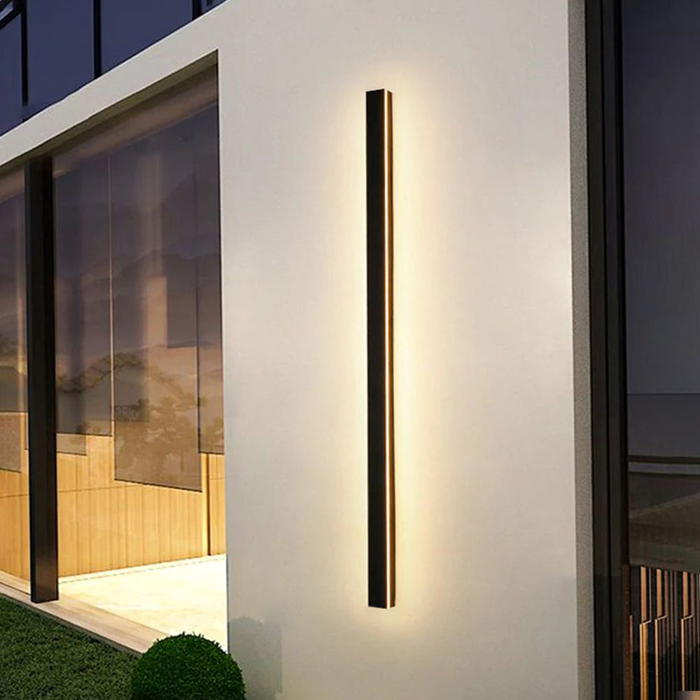 Utomhusvägglampa LED svart | 30–200 cm och 12–60 W | dimbar, RGB och rörelsesensor | vattentät
