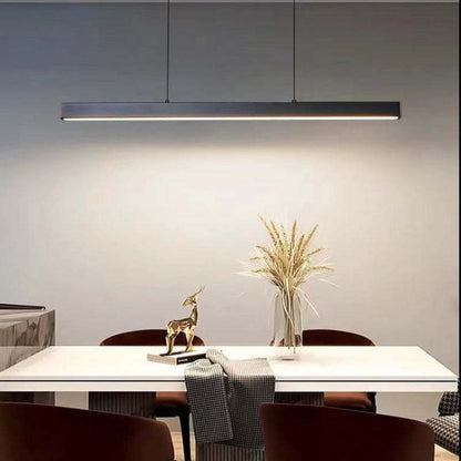 Pendellampa Matbord | Linjär LED i Svart eller Kopparbrun | Dimbar Version | 80–150 cm