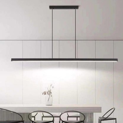 Pendellampa Matbord | Linjär LED i Svart eller Kopparbrun | Dimbar Version | 80–150 cm