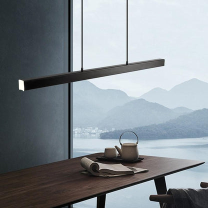 Pendellampa Matbord | Linjär LED i Svart eller Kopparbrun | Dimbar Version | 80–150 cm