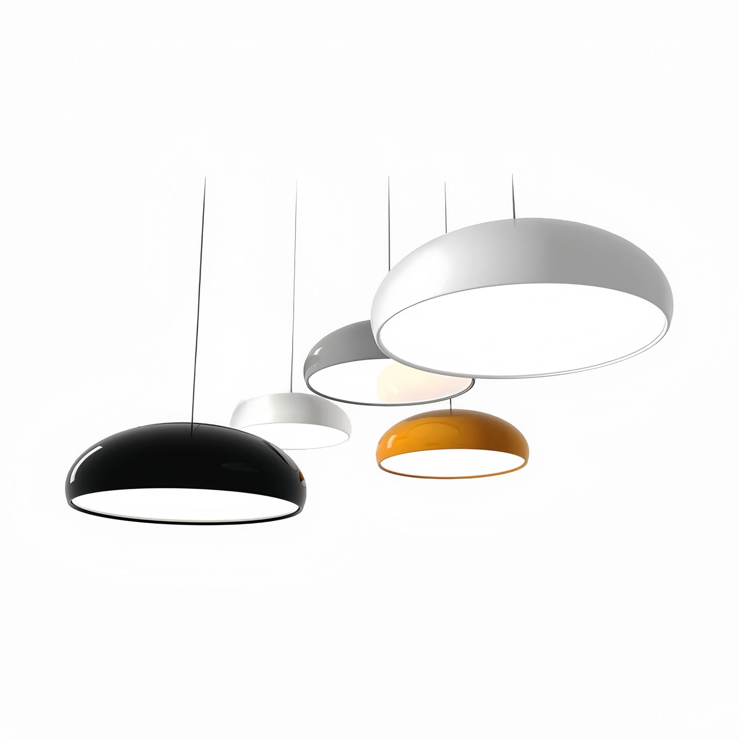 Pendellampa Vardagsrum | Dimbar LED med 3 Färgtemperaturer | Metall | Ø 35–60 cm