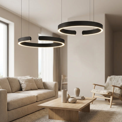 Aureli | Ringförmige Pendelleuchte mit moderner Lichtgeometrie