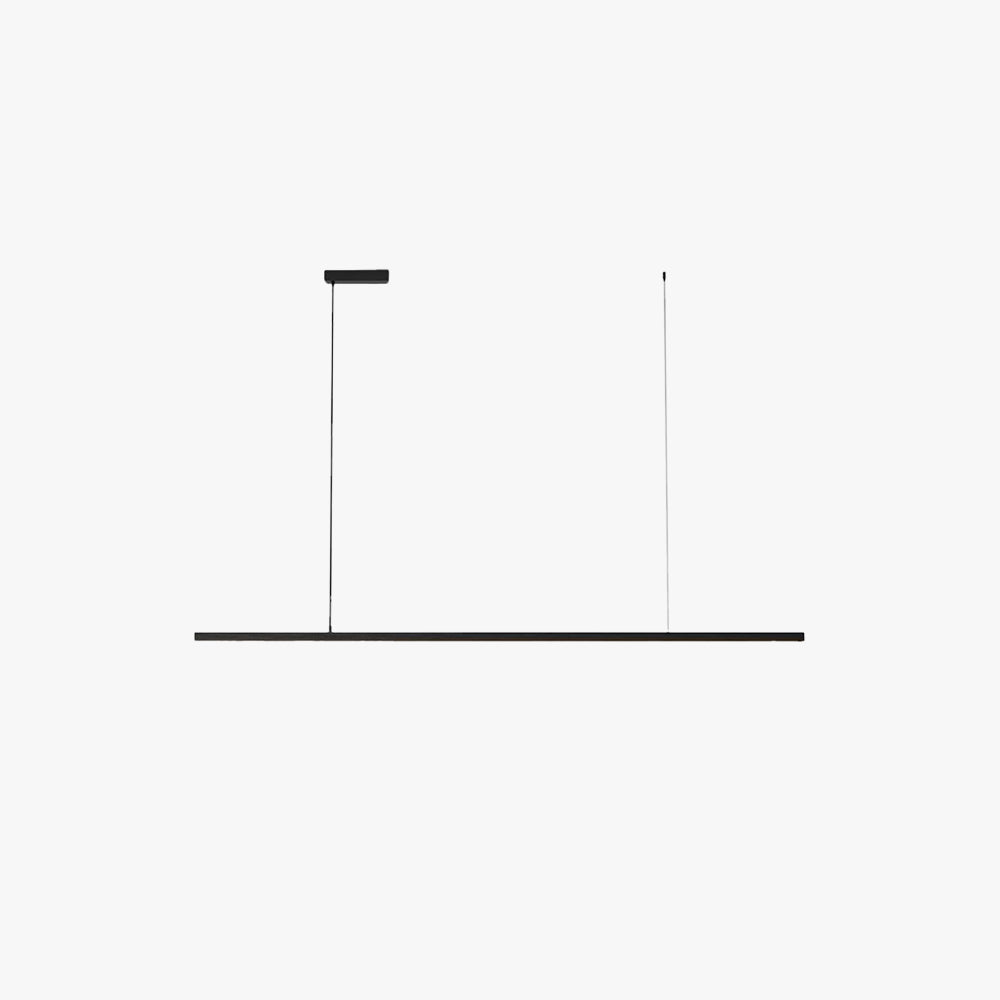 Pendelleuchte Linear LED | Schwarzes oder weißes Metall und Acryl | Neutralweiß oder 3 Lichtfarben | 90–120 cm