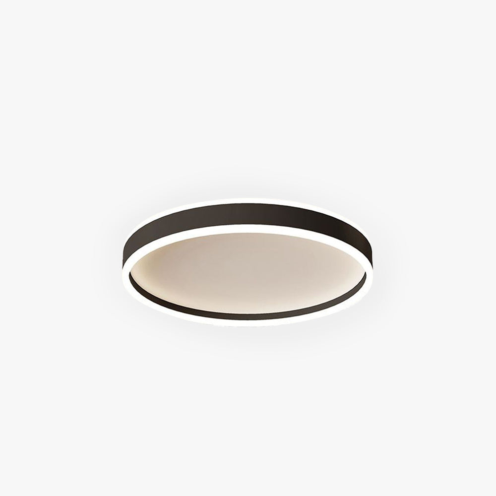 Deckenleuchte LED Rund aus Metall und Acryl | Schwarz oder Weiß | Ø 40,6 oder 49,5 cm | Dimmbar oder 3 Lichtfarben