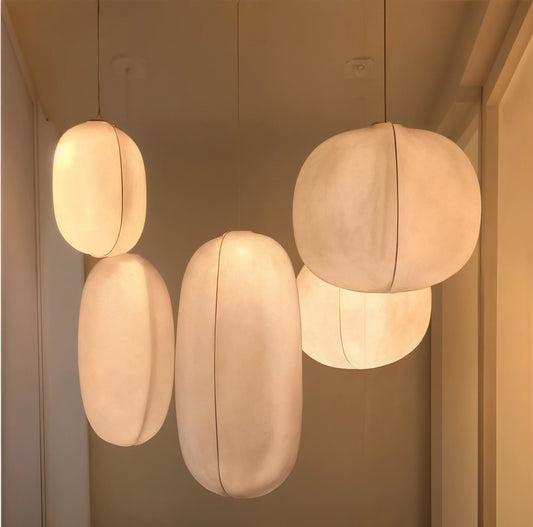 CocoonLight | Elegant Organisk Taklampa för Vardagsrum med Dimbar LED 0