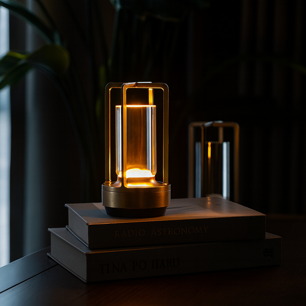 CrystalTouch – Modern Bordslampa, Mjuk Belysning, Skandinavisk Stil 1