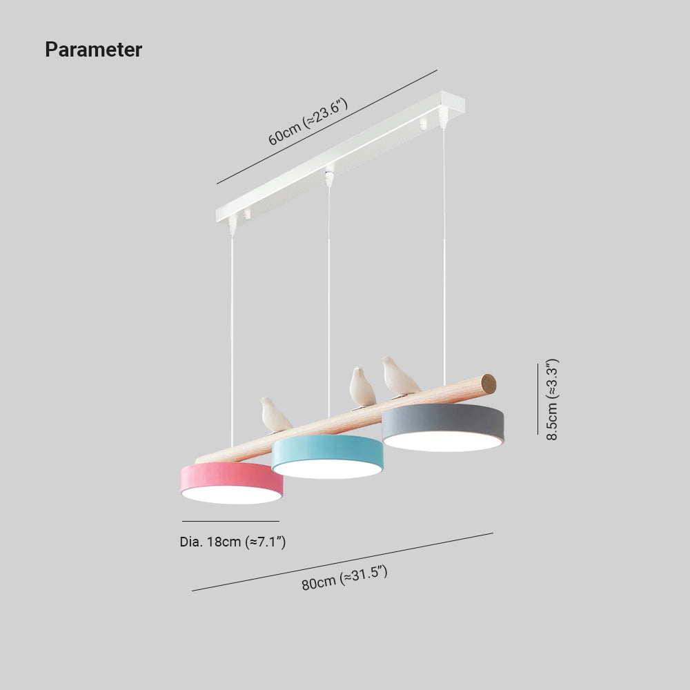 Pendelleuchte mit Vogel LED | Verstellbarer Vogel in 6 Farben | Warmweiß oder Dimmbar | Weißes oder Schwarzes Kabel