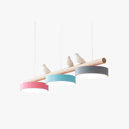 Pendelleuchte mit Vogel LED | Verstellbarer Vogel in 6 Farben | Warmweiß oder Dimmbar | Weißes oder Schwarzes Kabel