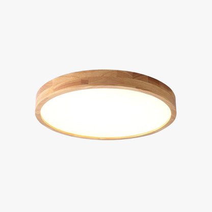Taklampa i Trä och Akryl | Rund, Fyrkantig eller Rektangulär | Varmvit, Kallvit eller Dimbar LED | 30–80 cm