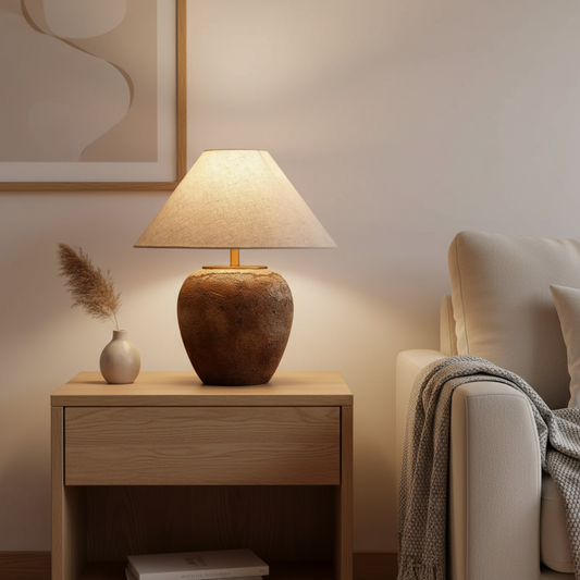Elegant LED Bordslampa För Inomhusbruk – Minimalistisk Design, Varm Belysning, Rund Form - 1