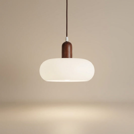 Eldra | Skandinavisk Pendellampa i Trä och Glas