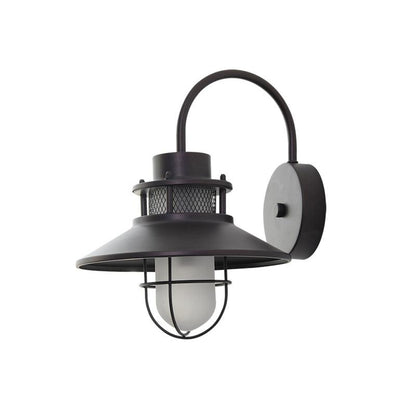Utomhusvägglampa Industriell Svart | Gallerdesign Metall | E27 Vägglykta | IP44 Vattentålig