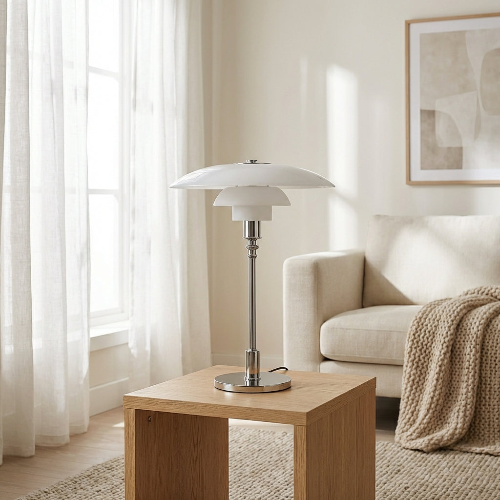 Fjordal | Kompakt Bordslampa i Skandinavisk Design för Inomhusbruk