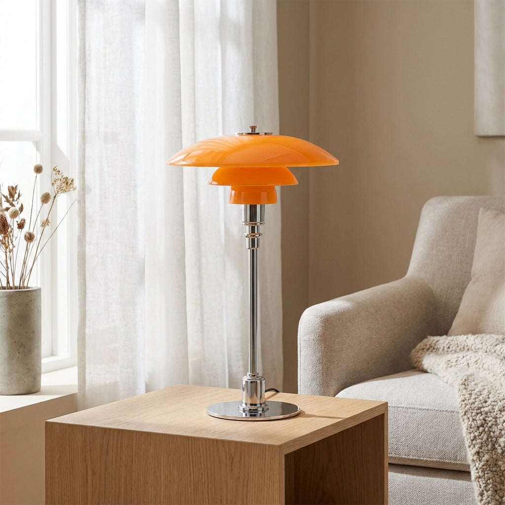 Fjordal | Kompakt Bordslampa i Skandinavisk Design för Inomhusbruk