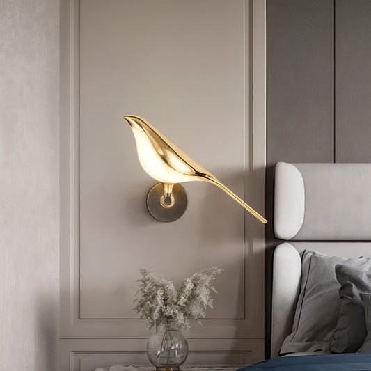 Fjordlix | Stilig Vägglampa i Mässing för Säng och Inomhusbruk 0