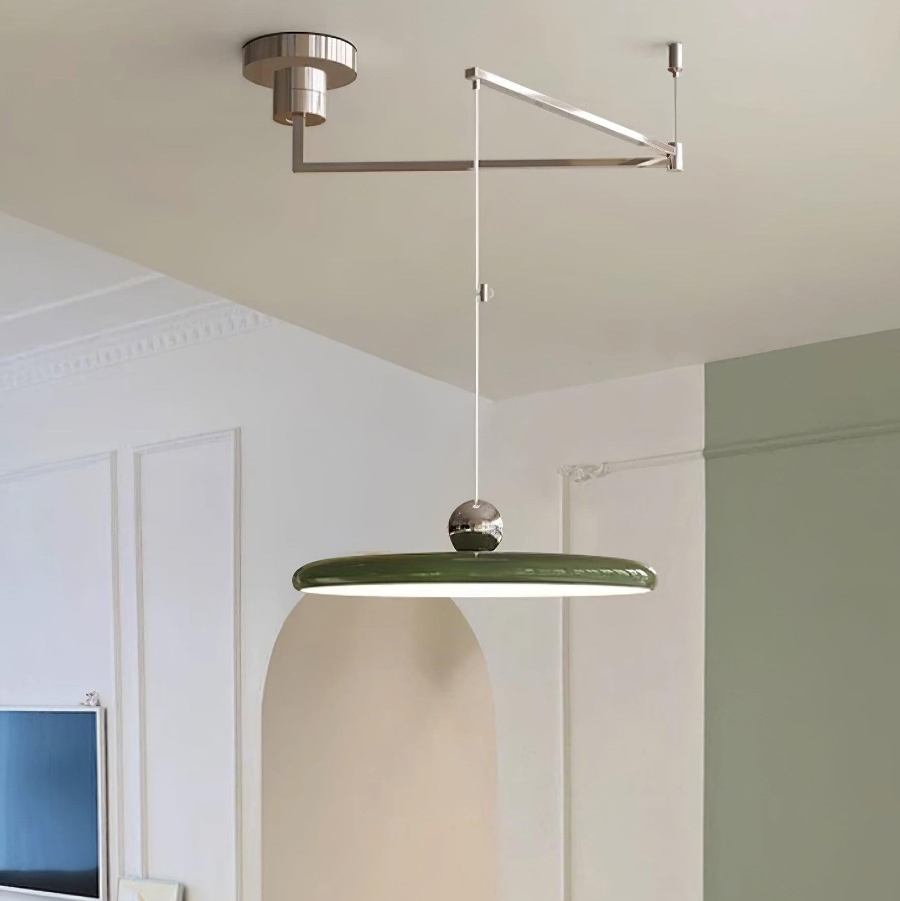 Pendellampa höjdjusterbar i metall | 40 eller 50 cm | fem färger | dimbar LED för matbord