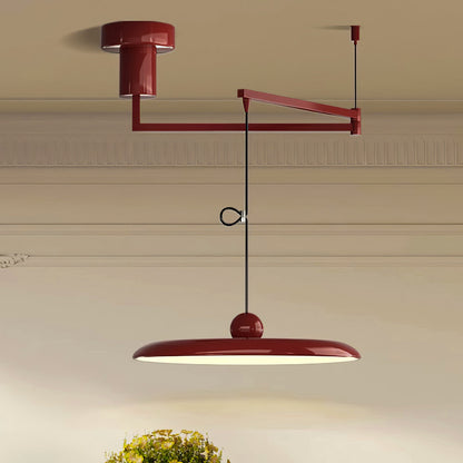 Pendellampa höjdjusterbar i metall | 40 eller 50 cm | fem färger | dimbar LED för matbord