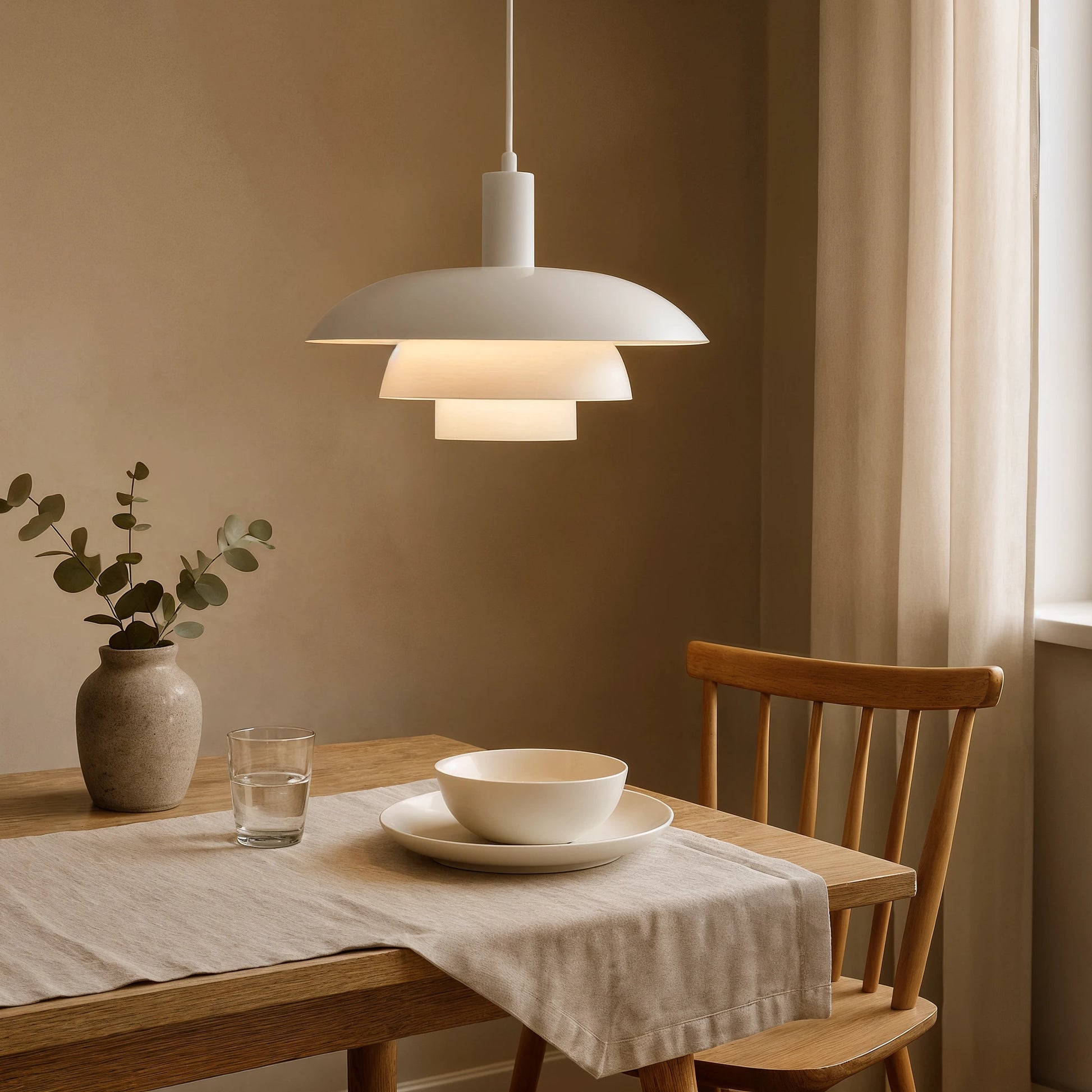 Fyndra | Minimalistisk Pendellampa i Dansk Stil för Inomhusbruk