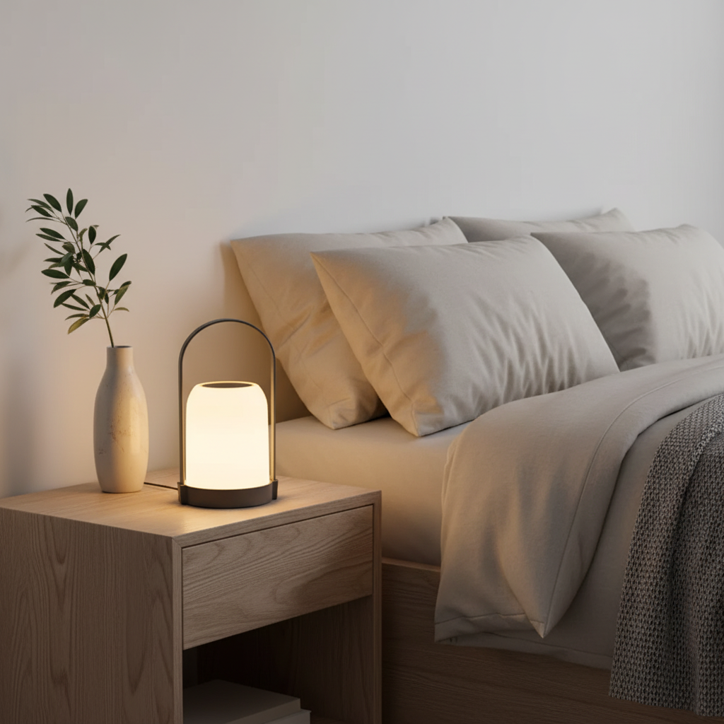 Halo LED Bordslampa - Elegant Bordslampa För Inomhusbruk Med Varm Belysning - 1