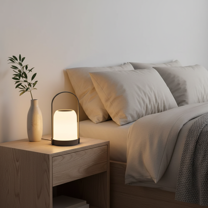 Halo LED Bordslampa - Elegant Bordslampa För Inomhusbruk Med Varm Belysning - 1