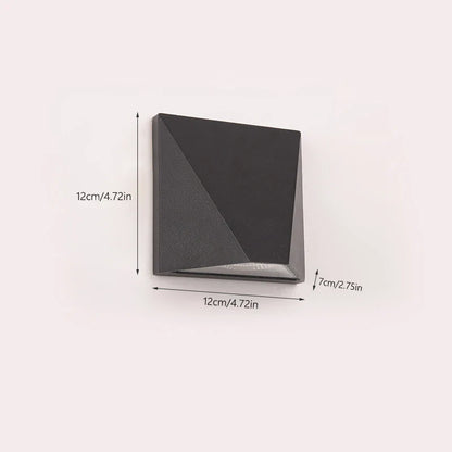 Schwarze LED-Außenwandleuchte 5 W | Kubisches, wasserdichtes Aluminium | IP65 | Moderne Fassadenbeleuchtung
