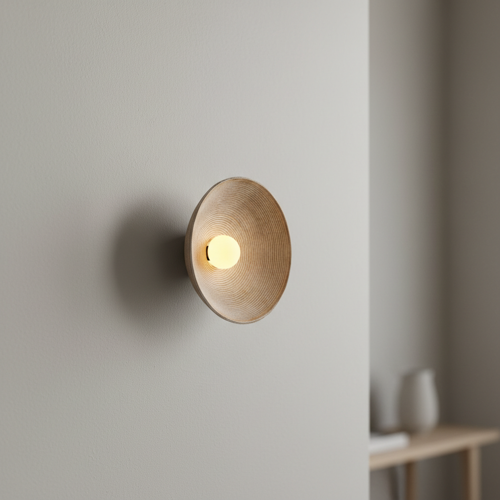 Hikari | Japanskinspirerad Vägglampa med Mjuk Ljusdiffusion