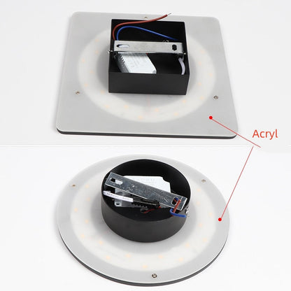 Außenwandleuchte LED | IP65 aus Schwarzem oder Weißem Metall | Rund oder Eckig | Mit oder Ohne Bewegungssensor