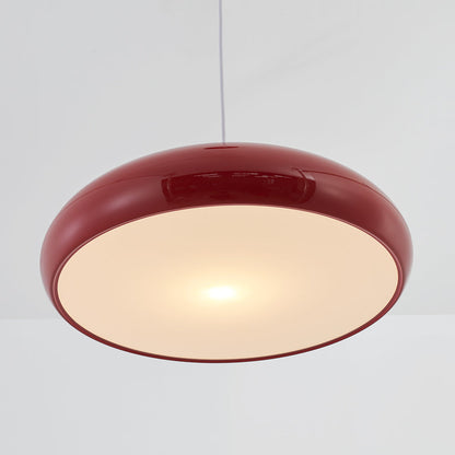 Pendellampa i Akryl och Metall | Rundad Skärm i Orange, Svart, Vit eller Vinröd | Ø 35,1–59,9 cm | 3 Ljusfärger