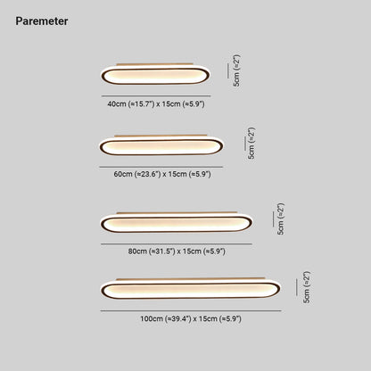 Deckenleuchte LED rechteckig | Schwarz, Gold oder Roségold | 39,9–99,8 cm | Dimmbar oder 3 Lichtfarben
