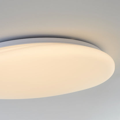 Deckenleuchte LED in Steinform | Weiße Deckenlampe mit unregelmäßig runder Form | 3 Lichtfarben | 3 Größen