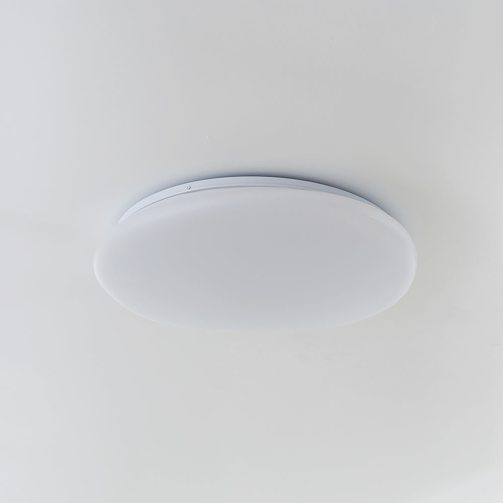 Deckenleuchte LED in Steinform | Weiße Deckenlampe mit unregelmäßig runder Form | 3 Lichtfarben | 3 Größen