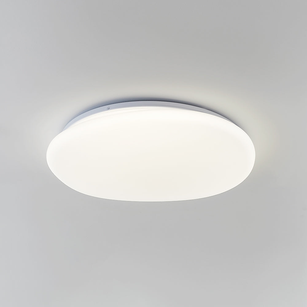 Deckenleuchte LED in Steinform | Weiße Deckenlampe mit unregelmäßig runder Form | 3 Lichtfarben | 3 Größen
