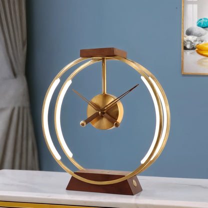 Nordic Clock LED Bordslampa – Minimalistisk Design För Inomhusbruk, Varm Belysning, Perfekt För Nattduksbord Och Skrivbord - 4