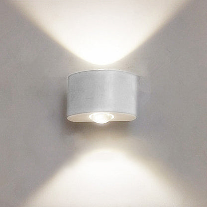 Außenwandleuchte | Rechteckige LED | IP65 wasserdicht | Licht nach oben und unten | Terrasse und Garten