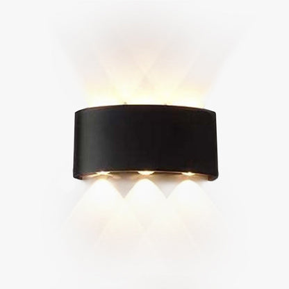 Außenwandleuchte | Rechteckige LED | IP65 wasserdicht | Licht nach oben und unten | Terrasse und Garten