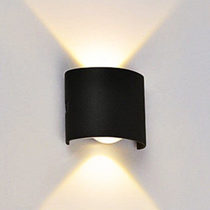 Außenwandleuchte | Rechteckige LED | IP65 wasserdicht | Licht nach oben und unten | Terrasse und Garten