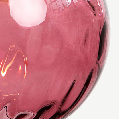 Pendelleuchte Glaskugel | Glas mit Wasserwellen in 10 Farben | Deckenabdeckung in Schwarz oder Gold | Wohnzimmer
