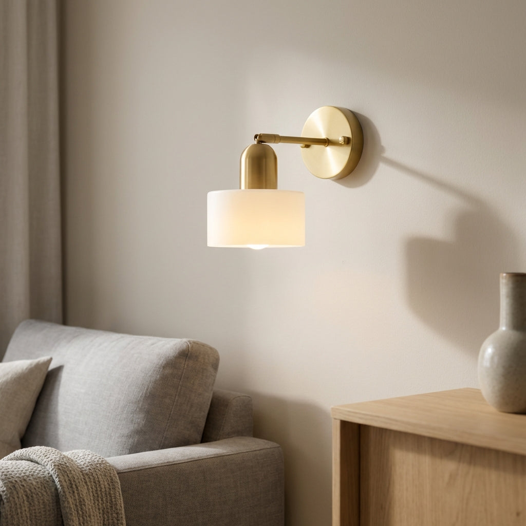 Oriva | Vägglampa i Glas med Grafisk Form