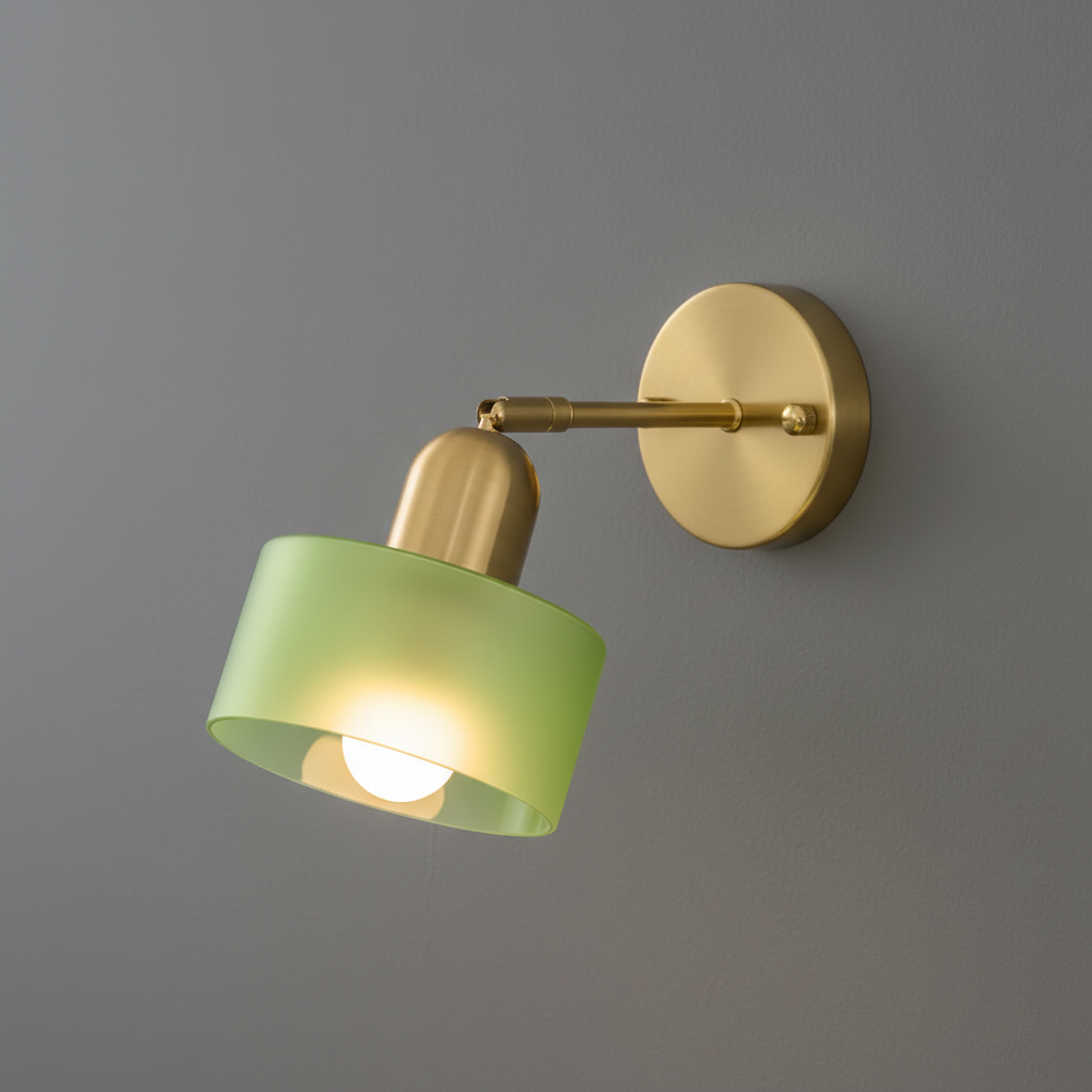 Oriva | Vägglampa i Glas med Grafisk Form