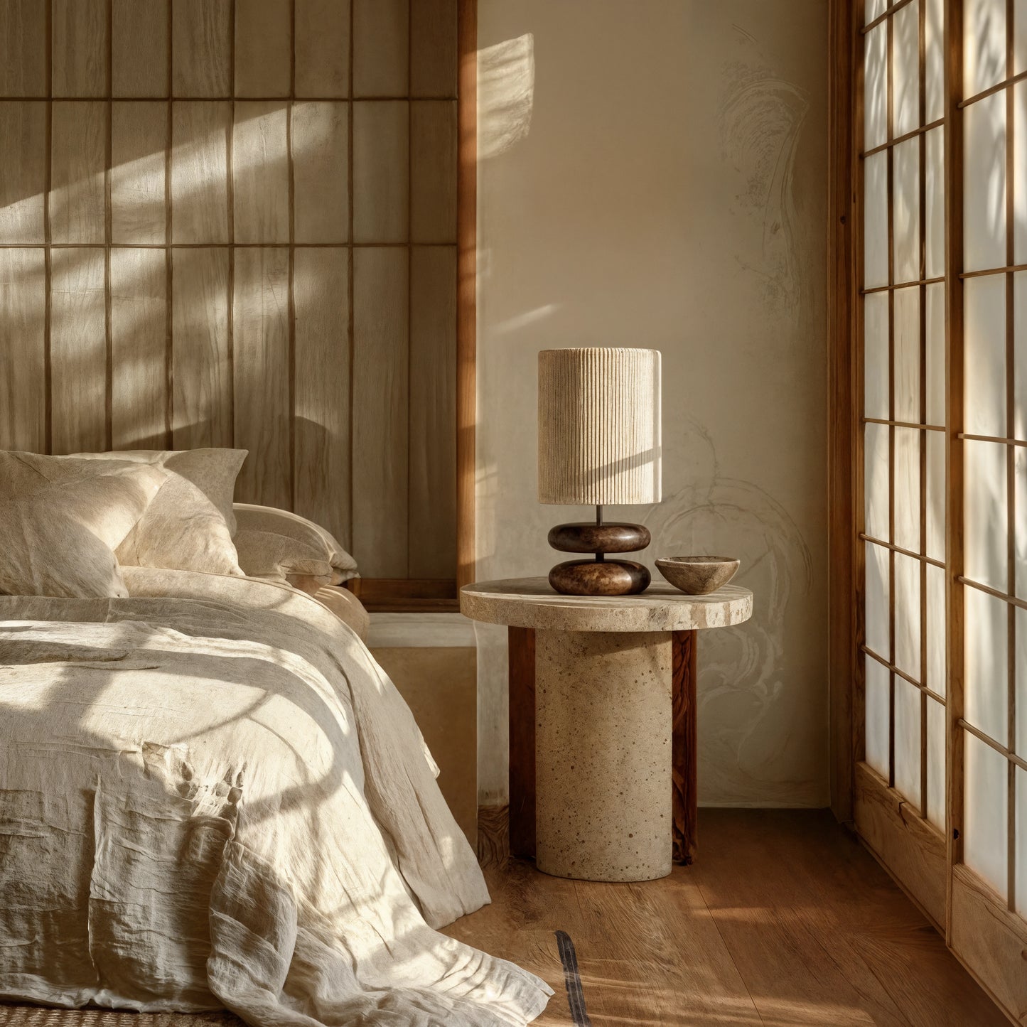 Oto Liten Bordslampa LED - Elegant Skulptural Design för Varm Belysning Inomhus - 5