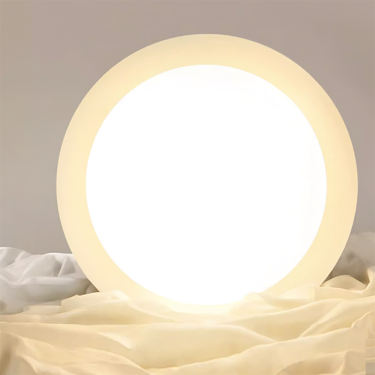 Deckenleuchte LED im Retro-Stil | Schalenförmige Deckenlampe in Braun, Grün, Beige oder Chrom | Dimmbar oder 3 Lichtfarben