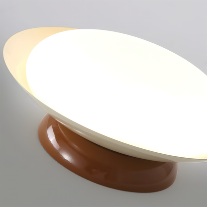 Deckenleuchte LED im Retro-Stil | Schalenförmige Deckenlampe in Braun, Grün, Beige oder Chrom | Dimmbar oder 3 Lichtfarben