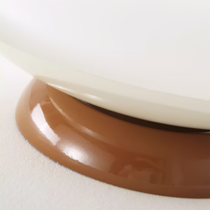 Deckenleuchte LED im Retro-Stil | Schalenförmige Deckenlampe in Braun, Grün, Beige oder Chrom | Dimmbar oder 3 Lichtfarben