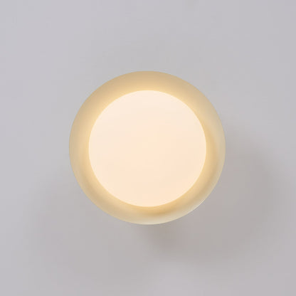 Deckenleuchte LED im Retro-Stil | Schalenförmige Deckenlampe in Braun, Grün, Beige oder Chrom | Dimmbar oder 3 Lichtfarben