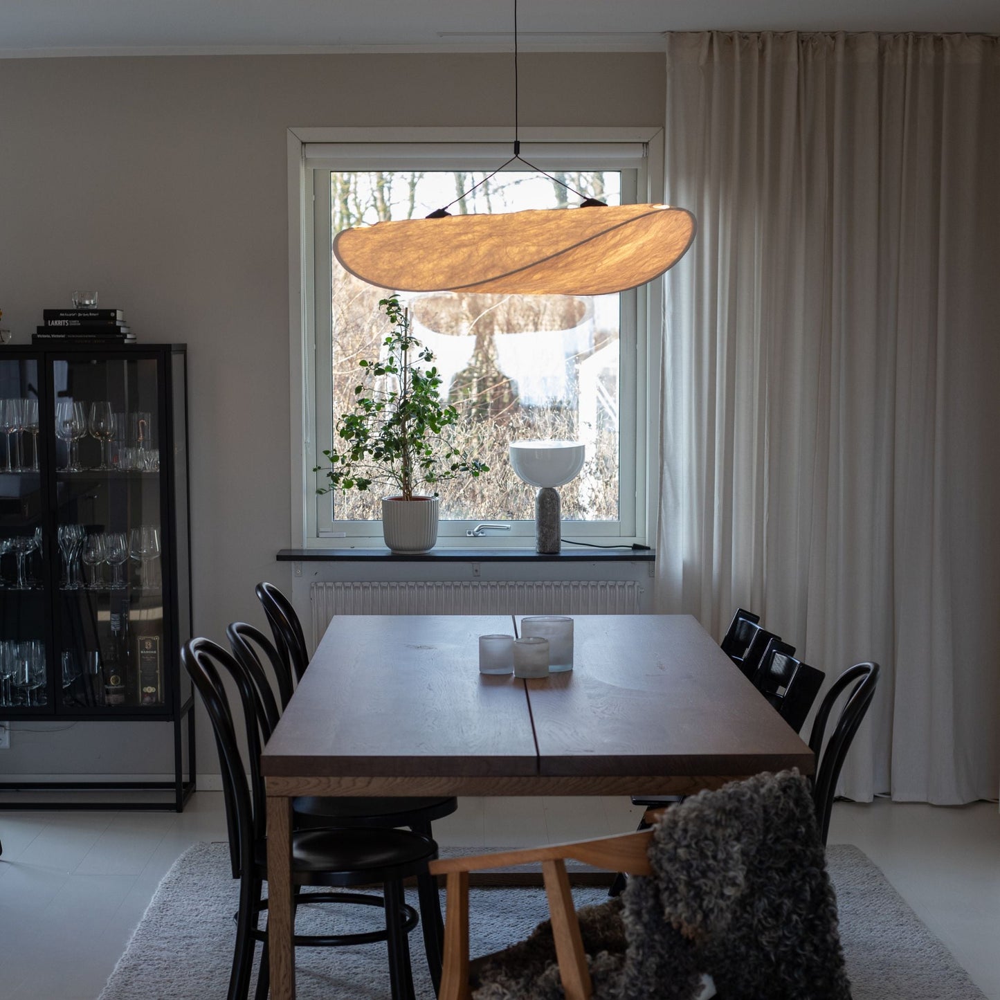 Pendellampa i Dupont-papper | Molnformad skärm | Organisk Minimalism